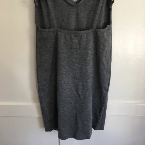 AA NWOT ponte Bixel dress size Large heather gray - Picture 6 of 12
